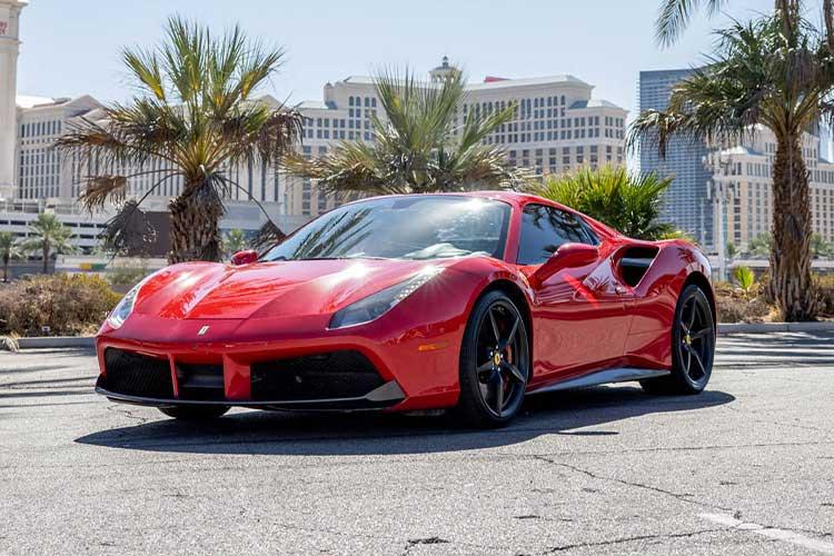 Ferrari 488 Spider exotic car rental Las Vegas