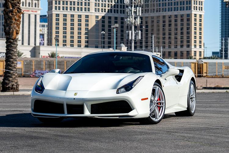 Ferrari 488 Spider exotic car rental Las Vegas