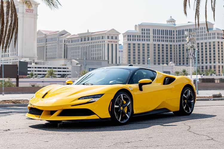 Ferrari SF90 Stradale exotic car rental Las Vegas