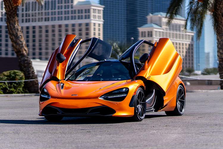 McLaren 720S Spider exotic car rental Las Vegas